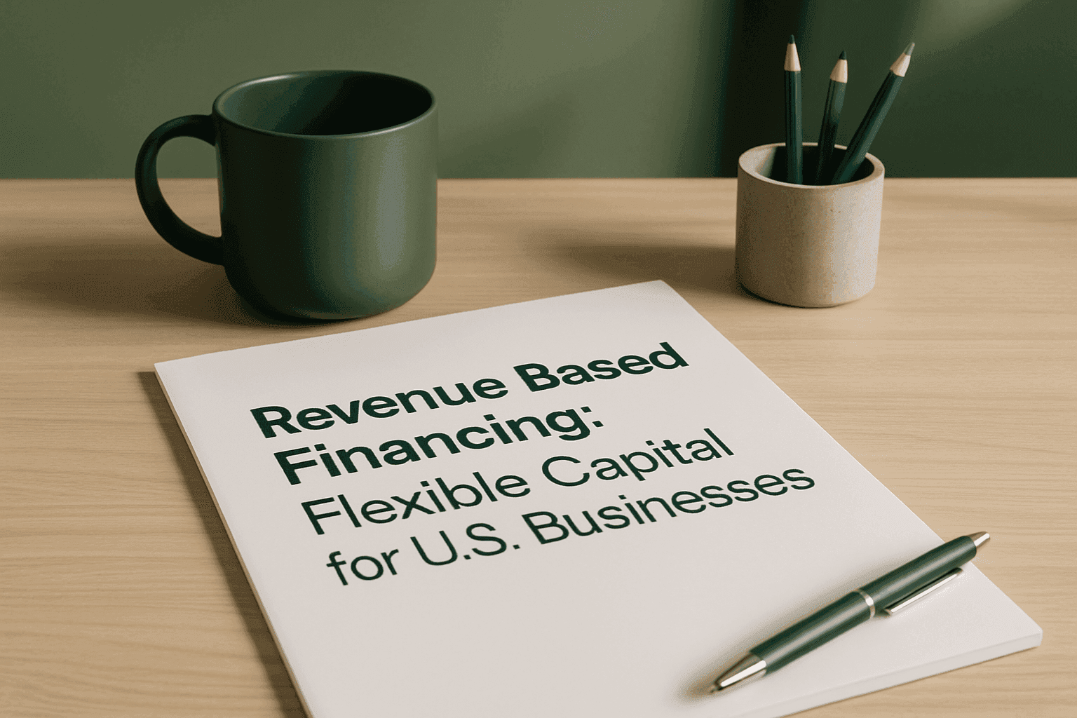 Revenue Based Financing: Flexible Capital for U.S. Businesses